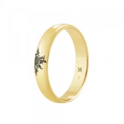 Alianza Oro 4mm y 1 Personalizable*Eguzkilore Discount