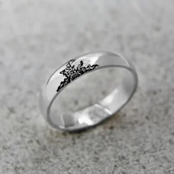 Alianza Plata 5mm y 1 Personalizable*Eguzkilore Sale