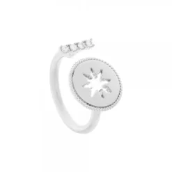 Anillo B2 Plata y Circonitas*Eguzkilore Hot