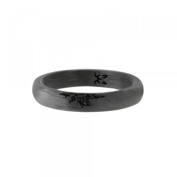 Anillo Carbono Negro con 1*Eguzkilore Outlet