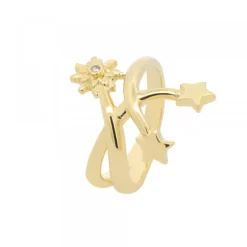 Anillo Colección Izarra Plata Dorada para Mujer*Eguzkilore Online