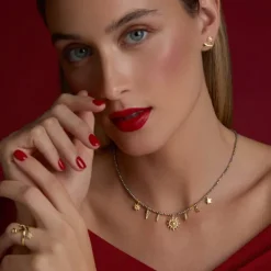 Anillo Colección Izarra Plata Dorada para Mujer*Eguzkilore Online