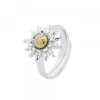 Anillo de Plata Bicolor Ajustable*Eguzkilore