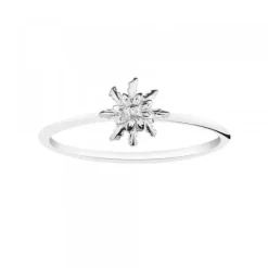 Anillo Oro Blanco y Brillante*Eguzkilore