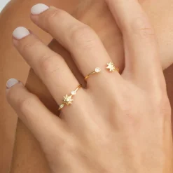 Anillo Oro 18kt. Doble Brillante*Eguzkilore Online