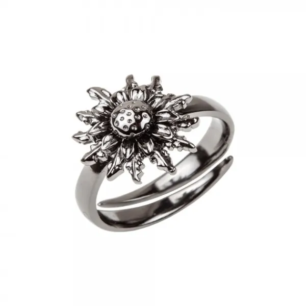Anillo Plata Negra Ajustable*Eguzkilore Online