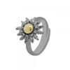 Anillo Rutenio Bicolor Ajustable*Eguzkilore Online