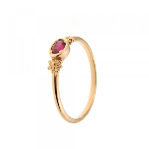 Anillo Enea Oro Rosa y Rubí*Eguzkilore Outlet