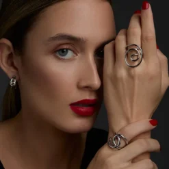 Anillo Hariak Grande Plata*Eguzkilore New