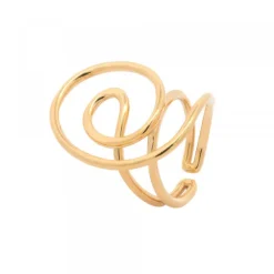 Anillo Hariak Grande Plata Dorada*Eguzkilore Best