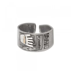 Anillo Irulegi Plata y Lámina de Oro*Eguzkilore New