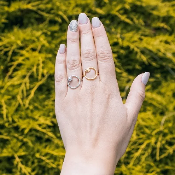 Anillo Luna Llena Plata para Mujer*Eguzkilore Hot