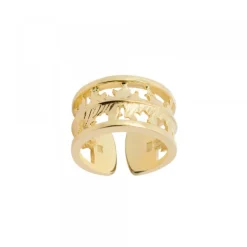 Anillo Mari Plata Dorada Ajustable*Eguzkilore Clearance