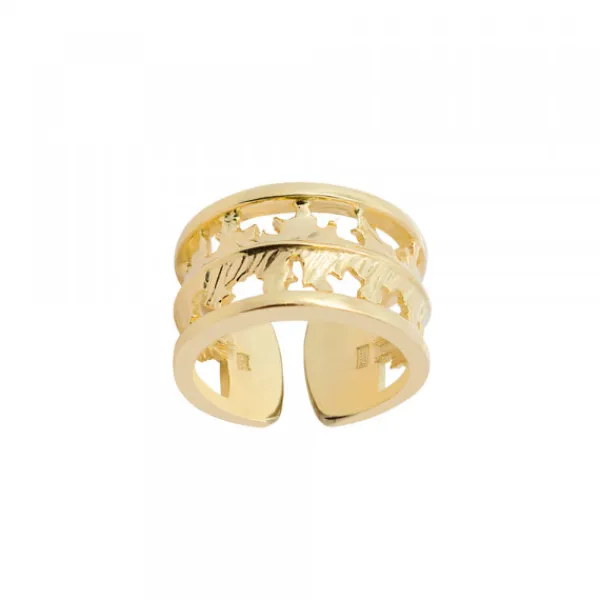 Anillo Mari Plata Dorada Ajustable*Eguzkilore Clearance
