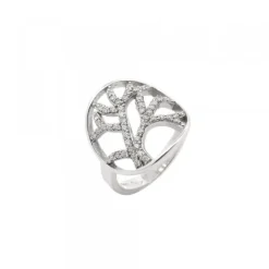 Anillo Ramas Plata y Circonitas*Eguzkilore Hot