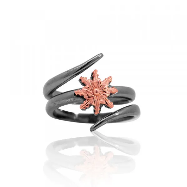 Anillo Tximist de Rutenio y Plata Rosa*Eguzkilore Clearance