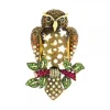 Broche Búho Plata con Cristales*Eguzkilore Discount