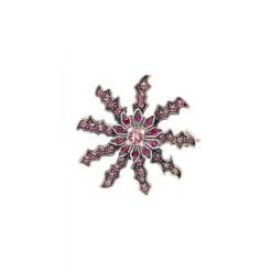 Broche Plata y Cristales Rosas*Eguzkilore Discount