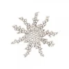 Broche Plata y Cristales Blancos*Eguzkilore Outlet
