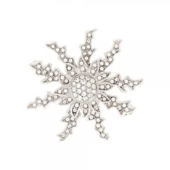Broche Plata y Cristales Blancos*Eguzkilore Outlet
