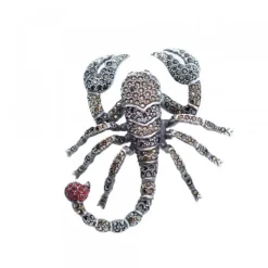 Broche Escorpión Plata Multicolor*Eguzkilore Discount