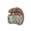 Broche Iguana Plata y Cristales*Eguzkilore Sale