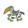 Broche Tucán Plata y Cristales*Eguzkilore Discount