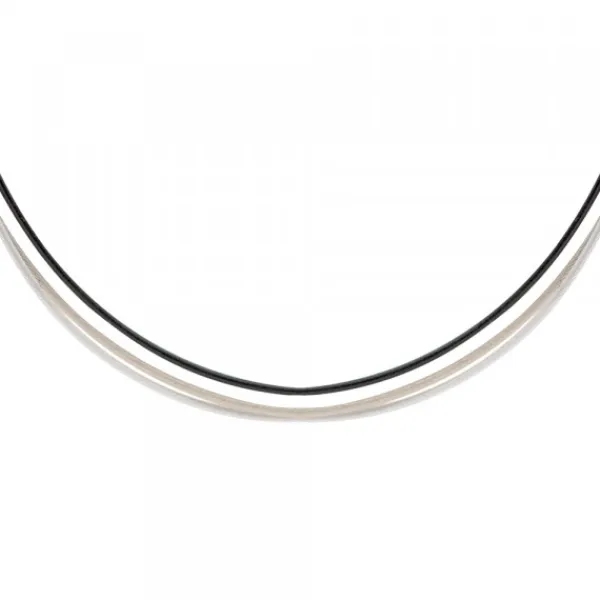 Cable de Acero Bicolor Negro y Plata*Eguzkilore Outlet