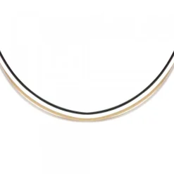 Cable de Acero Tricolor Negro, Plata y Dorado*Eguzkilore Hot