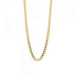 Cadena Cubana Plata Dorada 3mm*Eguzkilore New