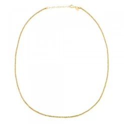 Cadena Margarita de Plata Dorada*Eguzkilore Online