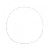 Cadena Oro Blanco 18kt. Grosor 0.30*Eguzkilore Online
