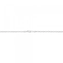 Cadena Oro Blanco 18kt. Grosor 0.30*Eguzkilore Online