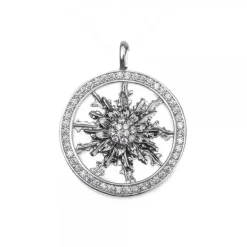 Cerco Plata Negra y Circonitas Personalizable*Eguzkilore Clearance
