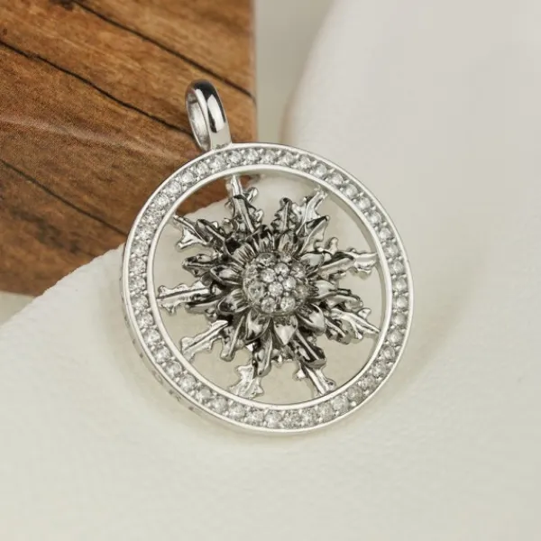 Cerco Plata Negra y Circonitas Personalizable*Eguzkilore Clearance