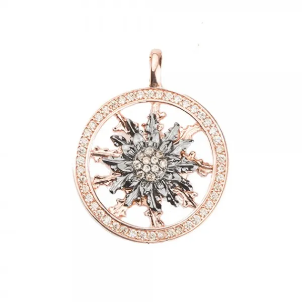 Cerco Plata Rosa y Circonitas Personalizable*Eguzkilore Outlet
