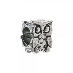 Charm Búho de La Suerte de Plata*Eguzkilore Hot