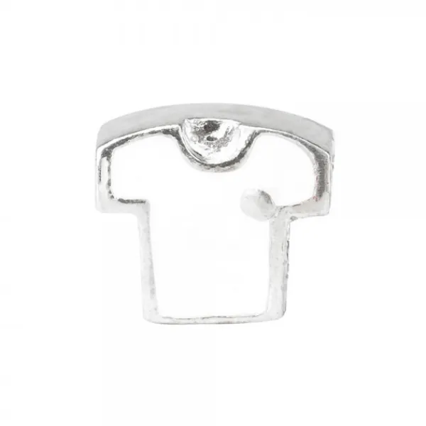 Charm Camiseta Blanca en Plata*Eguzkilore Clearance