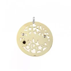 Colgante Ama Calado Plata Dorada Bicolor*Eguzkilore Sale