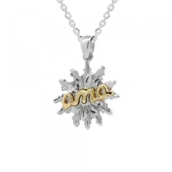 Colgante Ama Plata Bicolor Personalizable*Eguzkilore Clearance