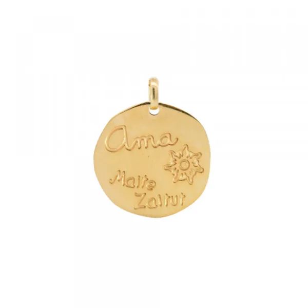 Colgante Ama "Maite Zaitut"Plata Dorada Personalizable*Eguzkilore Sale