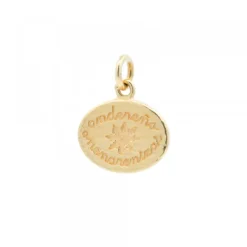 Colgante Andereño Onenarentzat Plata Dorada Personalizable*Eguzkilore Hot
