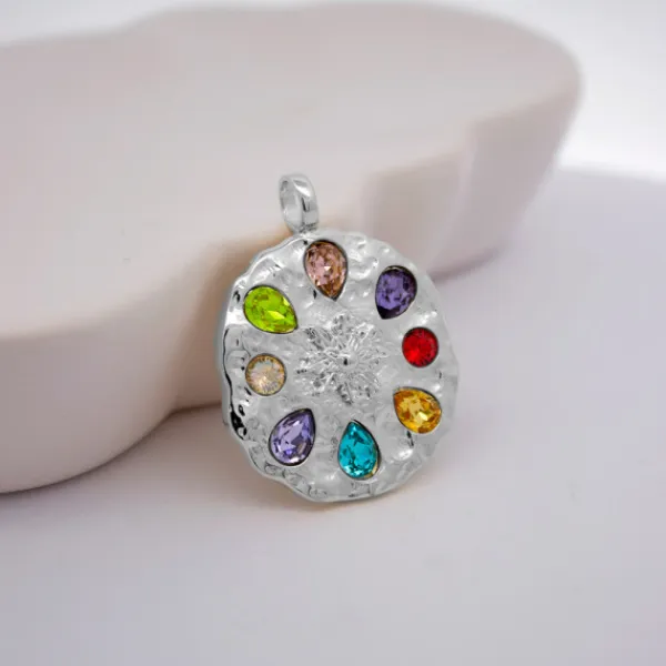 Colgante Arrue Berria Plata y Circonitas*Eguzkilore New