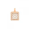 Colgante Baldosa Bilbao Plata Rosa con Circonitas*Eguzkilore Online