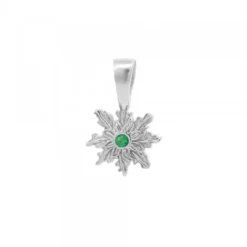Colgante Basic Colors Plata y Circonita Verde 10mm*Eguzkilore