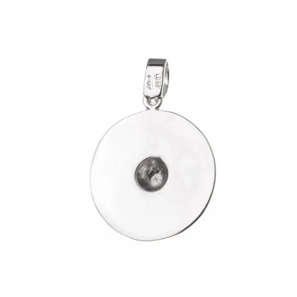 Colgante Chapa Plata 21mm*Eguzkilore Online