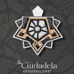 Colgante Ciudadela de Plata con láminas de Oro*Eguzkilore Sale