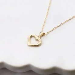 Colgante Corazón Calado de Oro*Eguzkilore Clearance