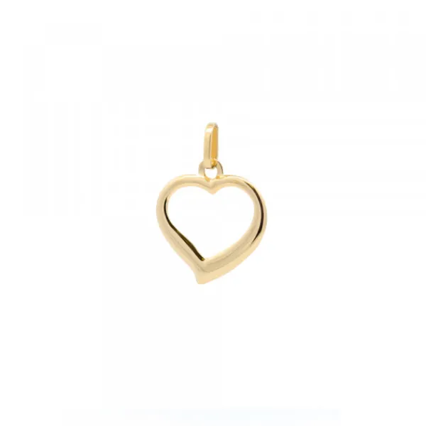 Colgante Corazón Calado Oro 14mm*Eguzkilore Outlet