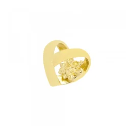Colgante Corazón San Valentín Plata Dorada*Eguzkilore Online